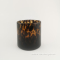 Handmade unique design leopard glass vase